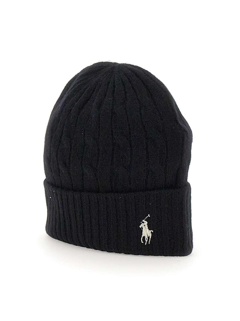 POLO RALPH LAUREN "Cable Cuff" wool and cashmere hat商品第3张图片规格展示