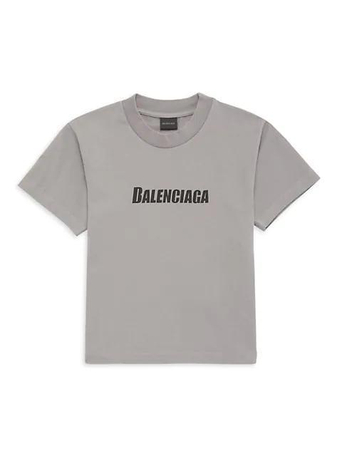 商品Balenciaga|Little Kid's & Kid's Caps Vintage Short-Sleeve T-Shirt,价格¥1663,第1张图片