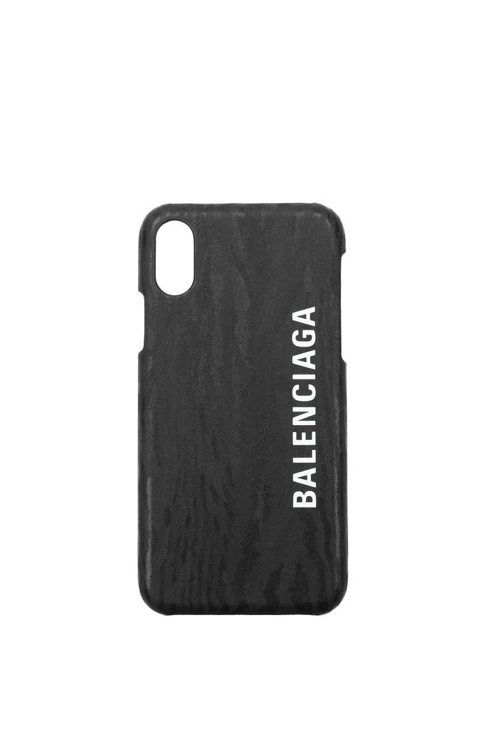 商品Balenciaga|iPhone cover iphone 10 PVC Black,价格¥626,第1张图片