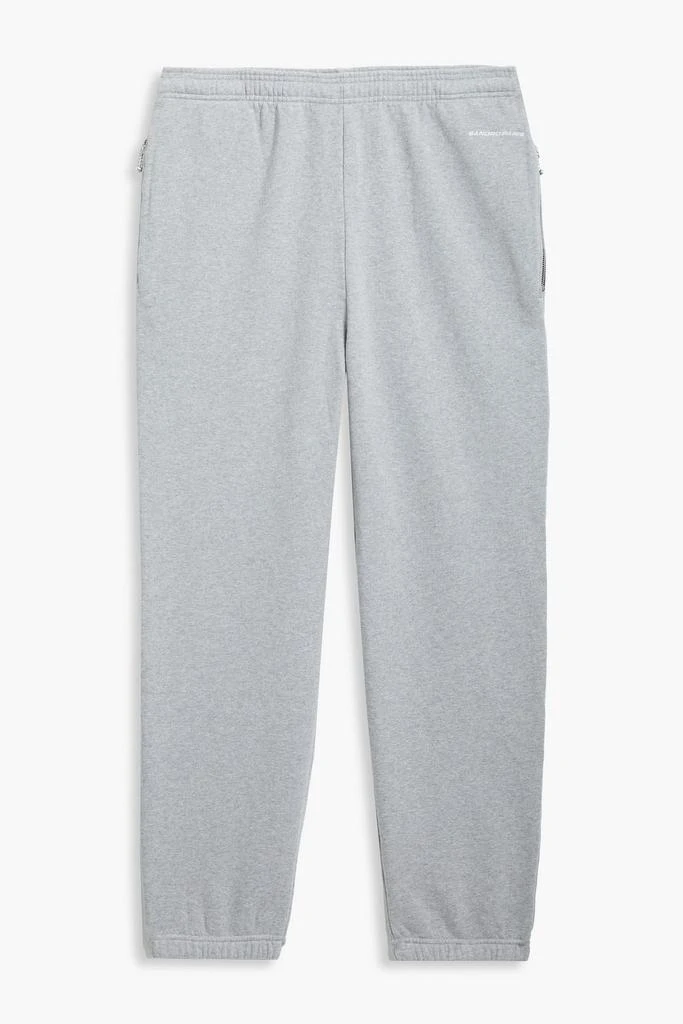 商品Sandro|Mélange cotton-fleece sweatpants,价格¥405,第1张图片