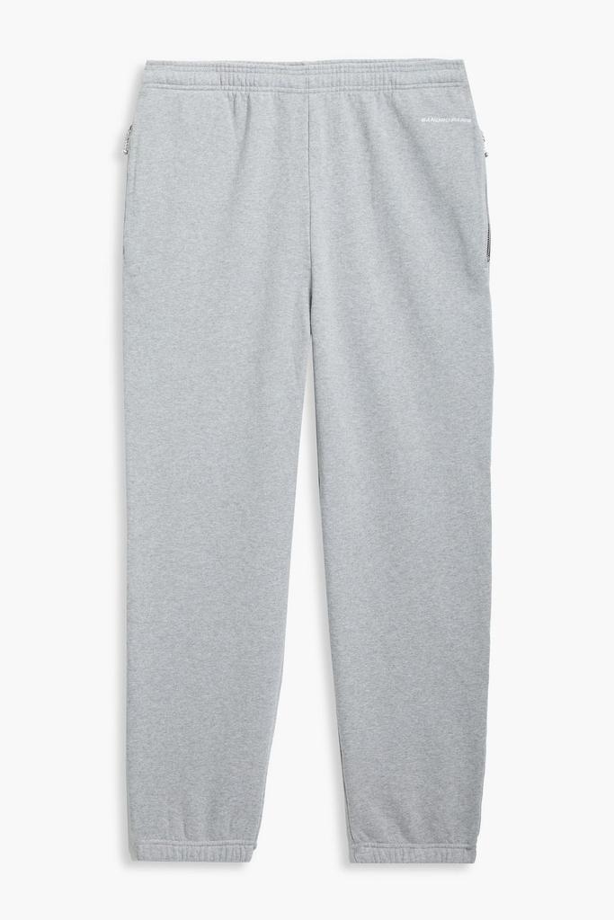商品Sandro|Mélange cotton-fleece sweatpants,价格¥291,第1张图片