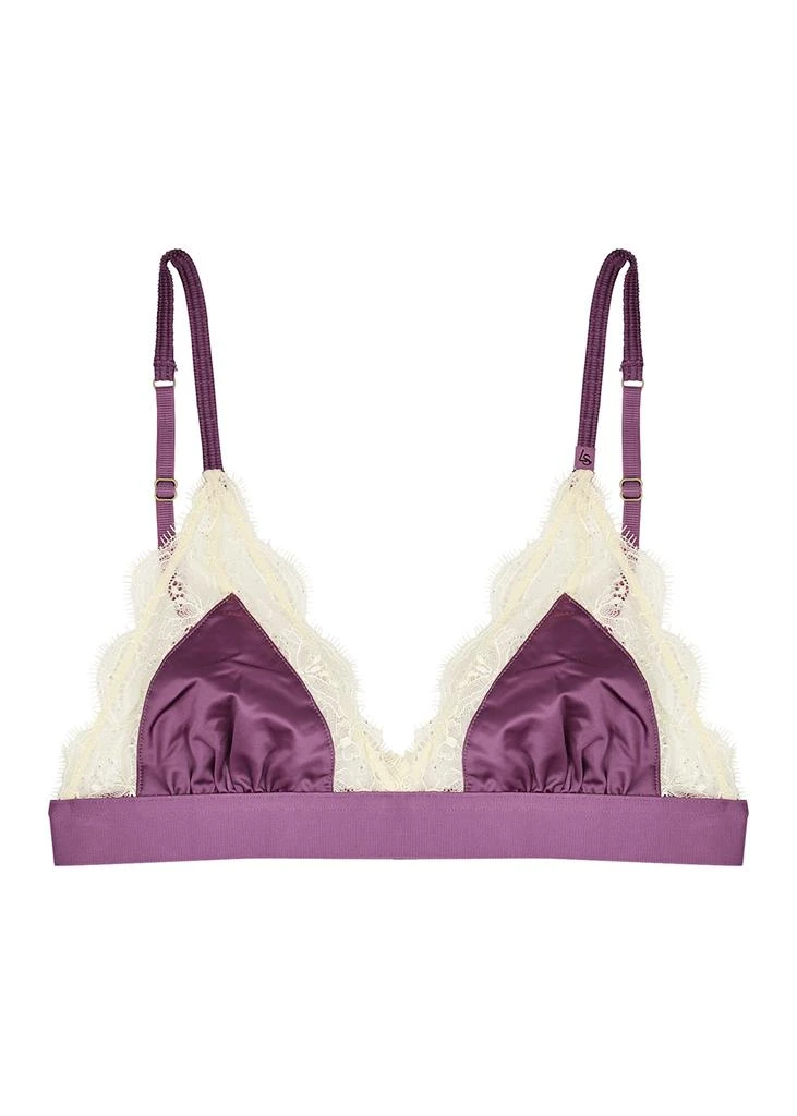 商品LOVE STORIES|Love Lace purple soft-cup bra,价格¥302,第1张图片