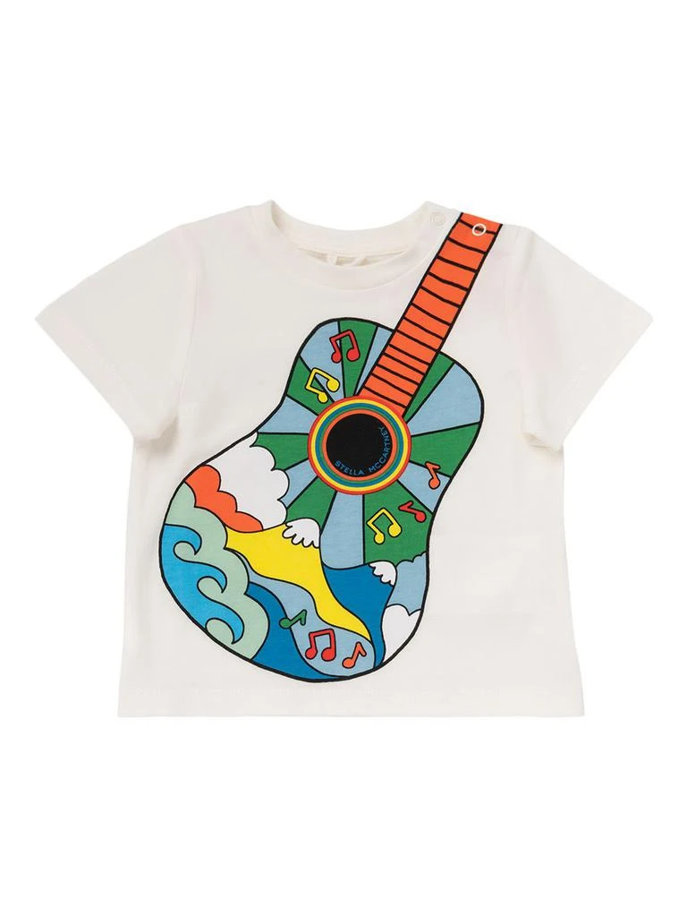 商品Stella McCartney|Guitar Print Organic Cotton T-shirt,价格¥316,第1张图片