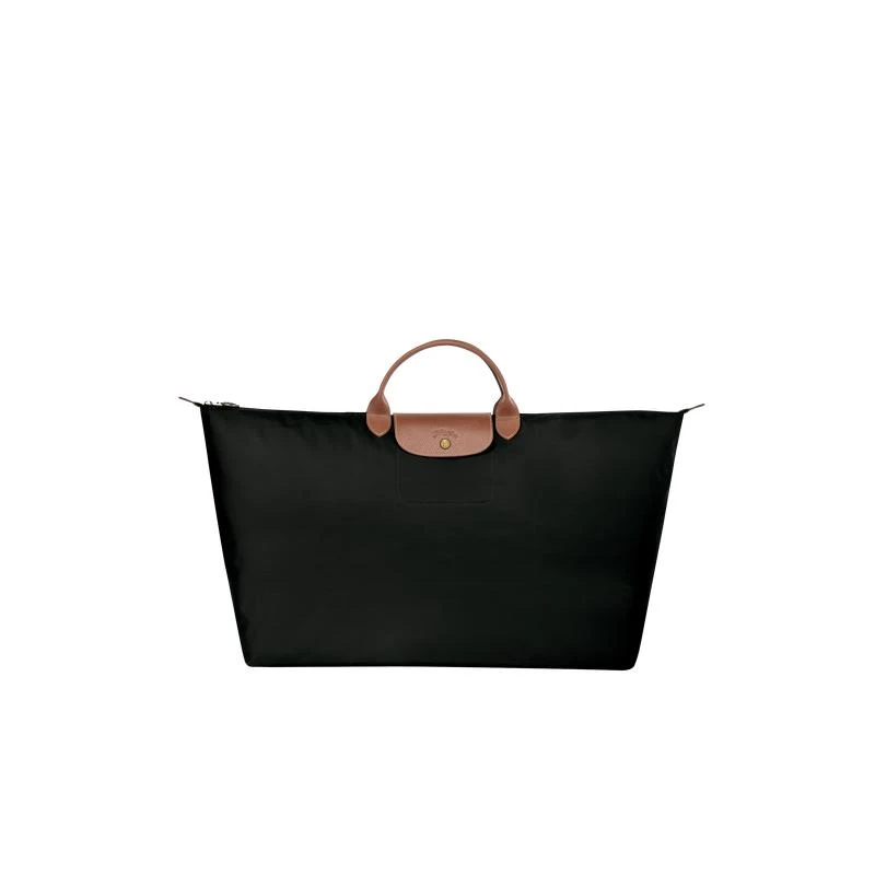 商品[国内直发] Longchamp|珑骧 LONGCHAMP 奢侈品 情侣款 男女同款LE PLIAGE系列特大号黑色织物短柄可折叠手提包饺子包 1625 089 001,价格¥740,第1张图片