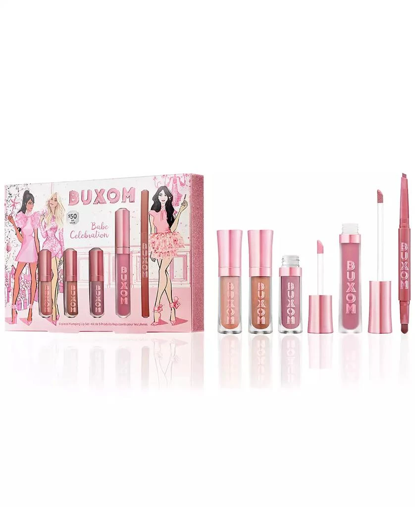 商品Buxom Cosmetics|5-Pc. Babe Celebration Lip Gloss & Lip Liner Set,价格¥264,第2张图片详细描述