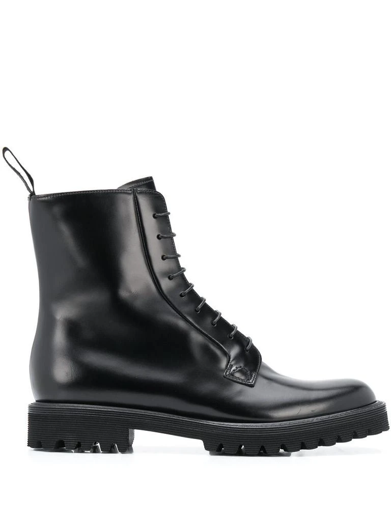 商品Church's|Church&#39;s Women&#39;s  Black Leather Ankle Boots,价格¥7447,第1张图片