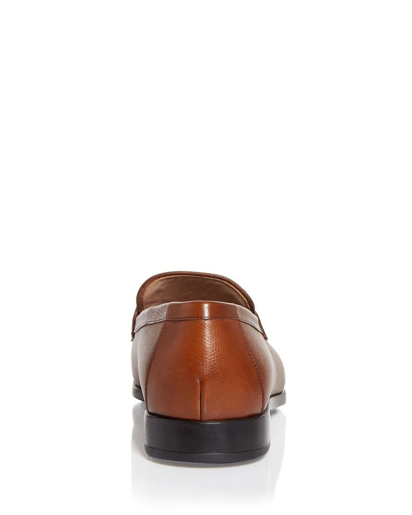 商品Salvatore Ferragamo|Men's Ree Double Gancini Bit Leather Loafers,价格¥4660,第3张图片详细描述