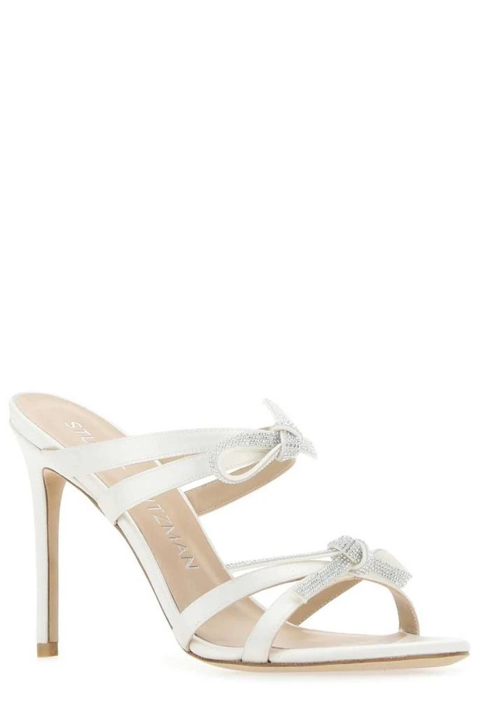 商品Stuart Weitzman|Stuart Weitzman Bow-Detailed Embellished Heeled Sandals,价格¥1902,第2张图片详细描述