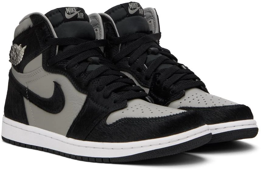 商品Jordan|Black & Gray Air Jordan 1 Retro Sneakers,价格¥1026,第4张图片详细描述