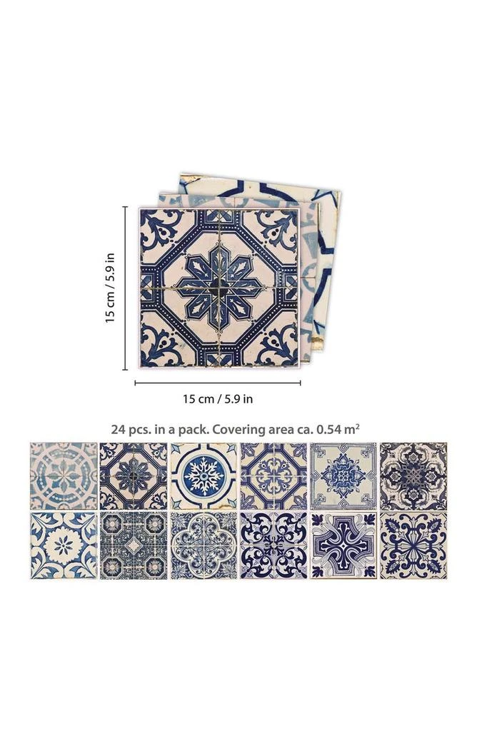 商品WALPLUS|Malaga Spanish 96-Piece Tile Sticker Set,价格¥290,第2张图片详细描述