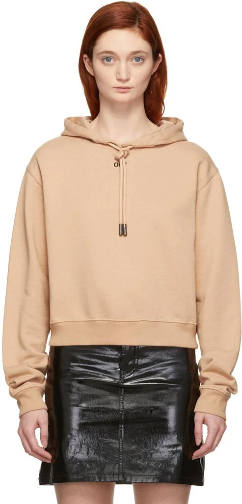 商品Off-White|Tan Crop Logo Hoodie,价格¥2315,第1张图片