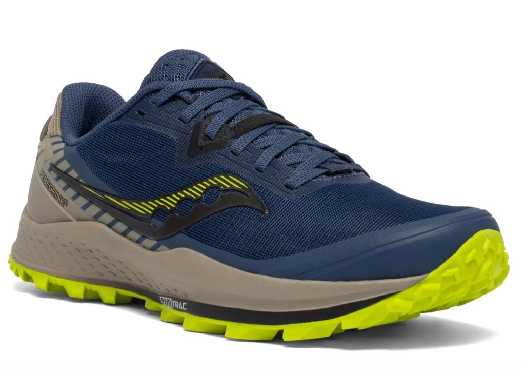 商品Saucony|Men'S Peregrine 11 Running Shoe in Storm Gravel,价格¥834,第1张图片