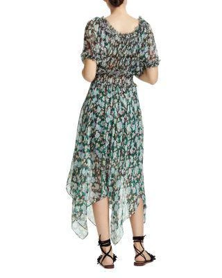 商品Maje|Rulli Smocked Floral Dress,价格¥2206,第2张图片详细描述