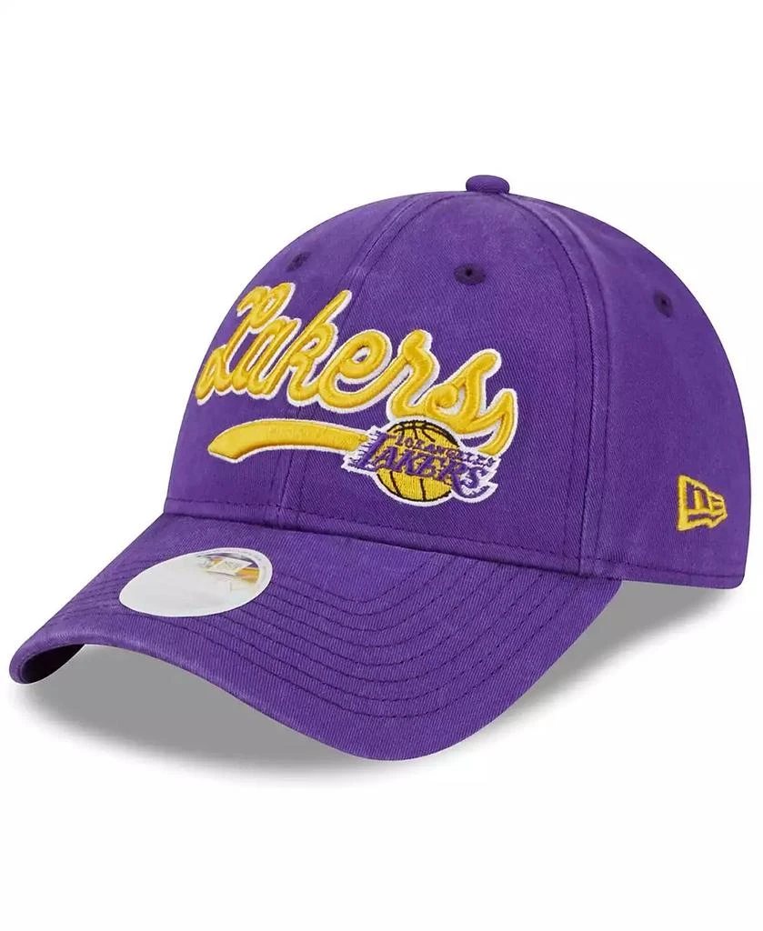 商品New Era|Women's Purple Los Angeles Lakers Cheer Tailsweep 9FORTY Adjustable Hat,价格¥225,第1张图片