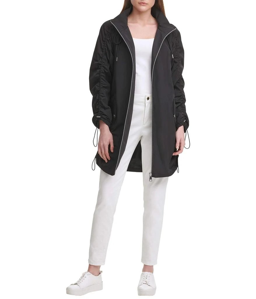 商品Calvin Klein|Long Jacket w/ Rouching and Belt,价格¥484,第5张图片详细描述