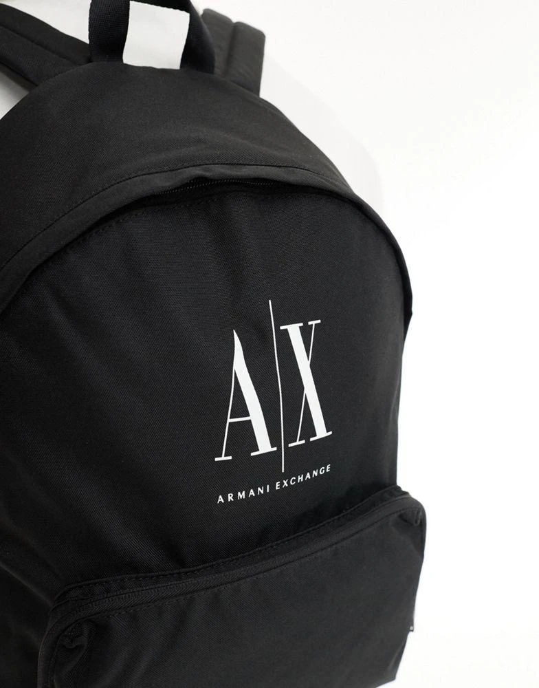 商品Armani Exchange|Armani Exchange logo backpack in black,价格¥552,第3张图片详细描述