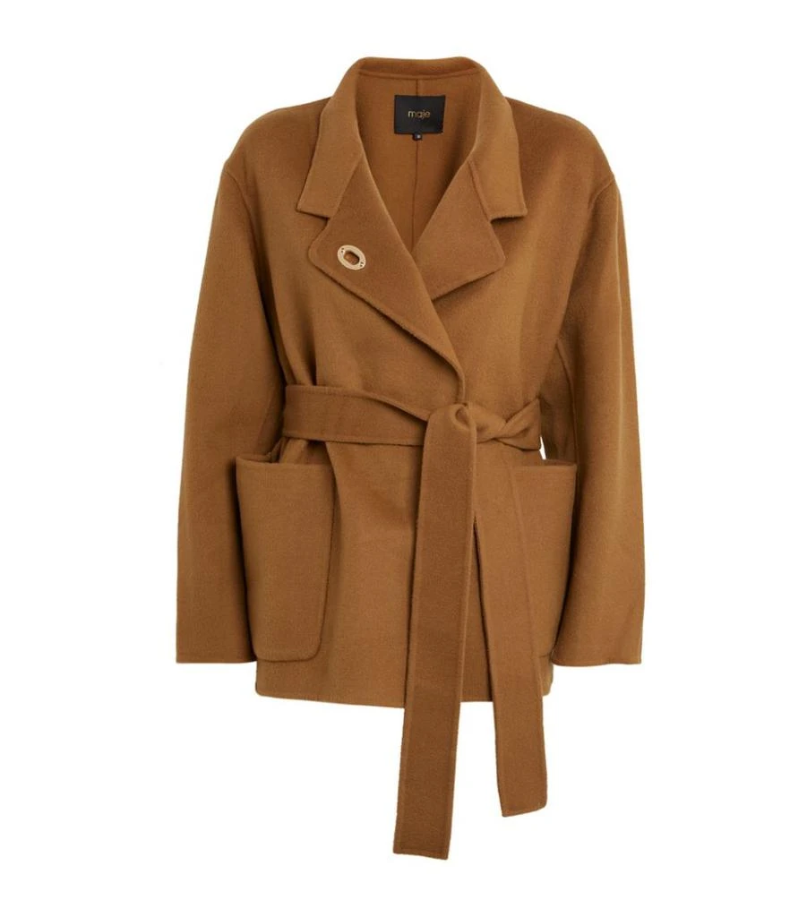 商品Maje|Wool Trench Coat,价格¥3627,第1张图片