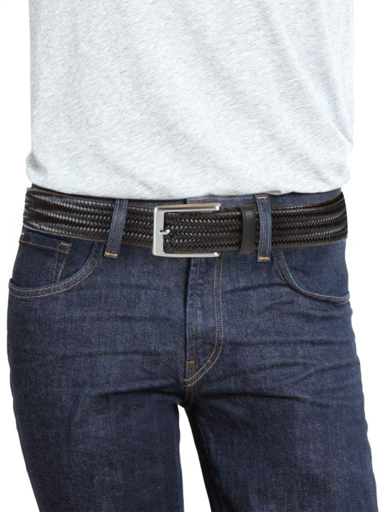 商品Saks Fifth Avenue|Basket Weave Leather Belt,价格¥320,第3张图片详细描述