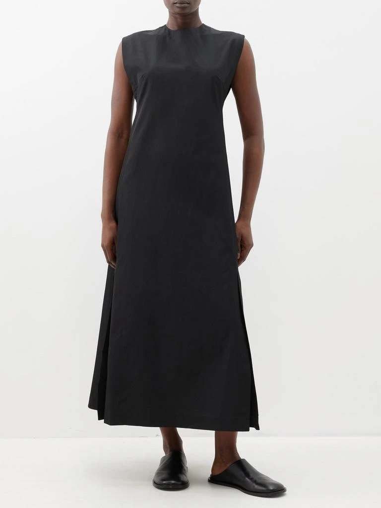 商品Studio Nicholson|Sevan open-back twill sleeveless dress,价格¥5183,第1张图片