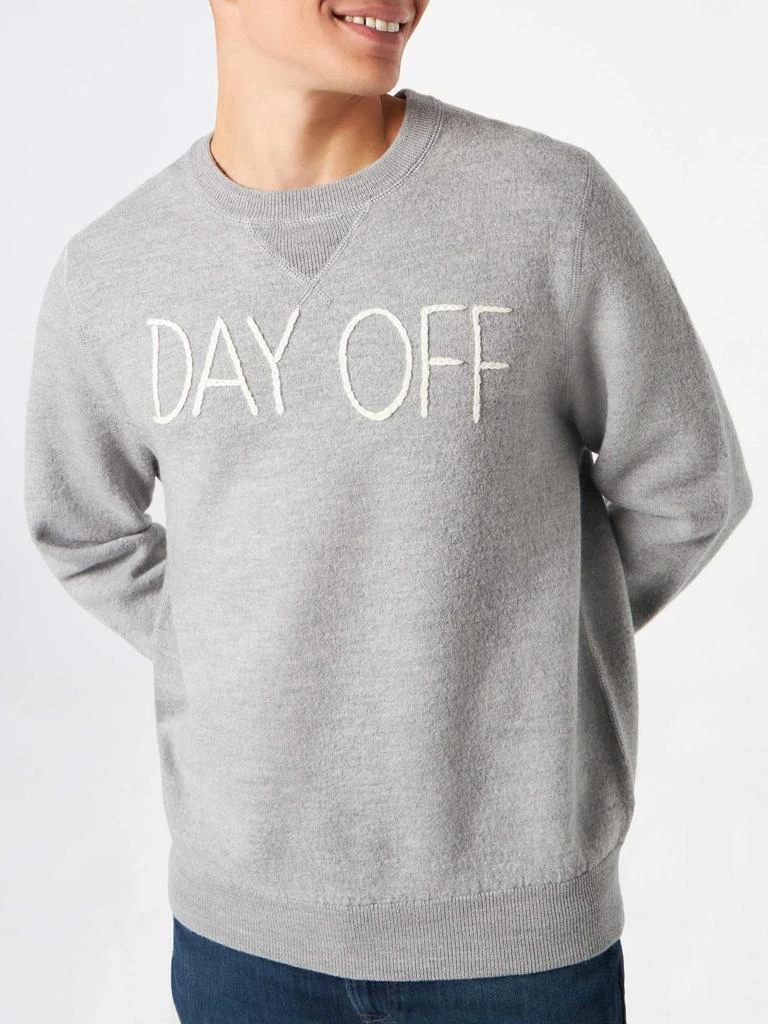 商品Mc2 Saint Barth|Man Crewneck Knitted Sweater With Day Off Embroidery,价格¥1994,第2张图片详细描述