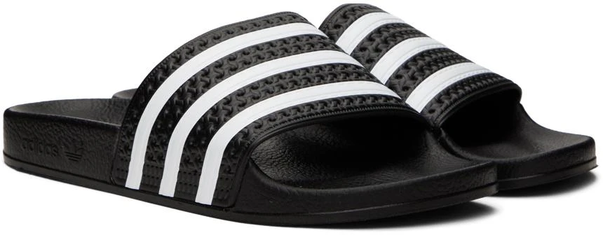 商品Adidas|Black & White Adilette Slides,价格¥211,第4张图片详细描述