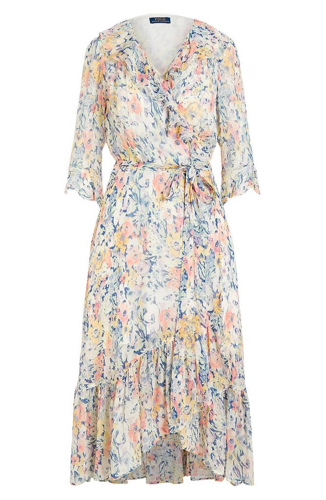 Sheri Floral Chiffon Wrap Dress商品第4张图片规格展示