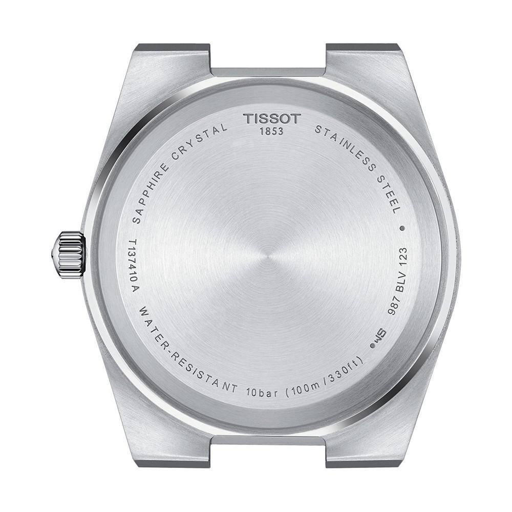 商品Tissot|Men's PRX Silver-Tone Stainless Steel Bracelet Watch 40mm,价格¥2751,第4张图片详细描述