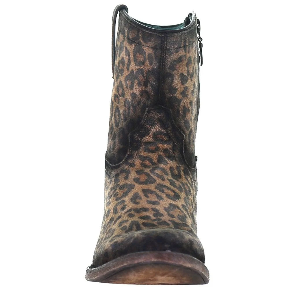商品Corral Boots|Cheetah Round Toe Cowboy Booties,价格¥1487,第5张图片详细描述