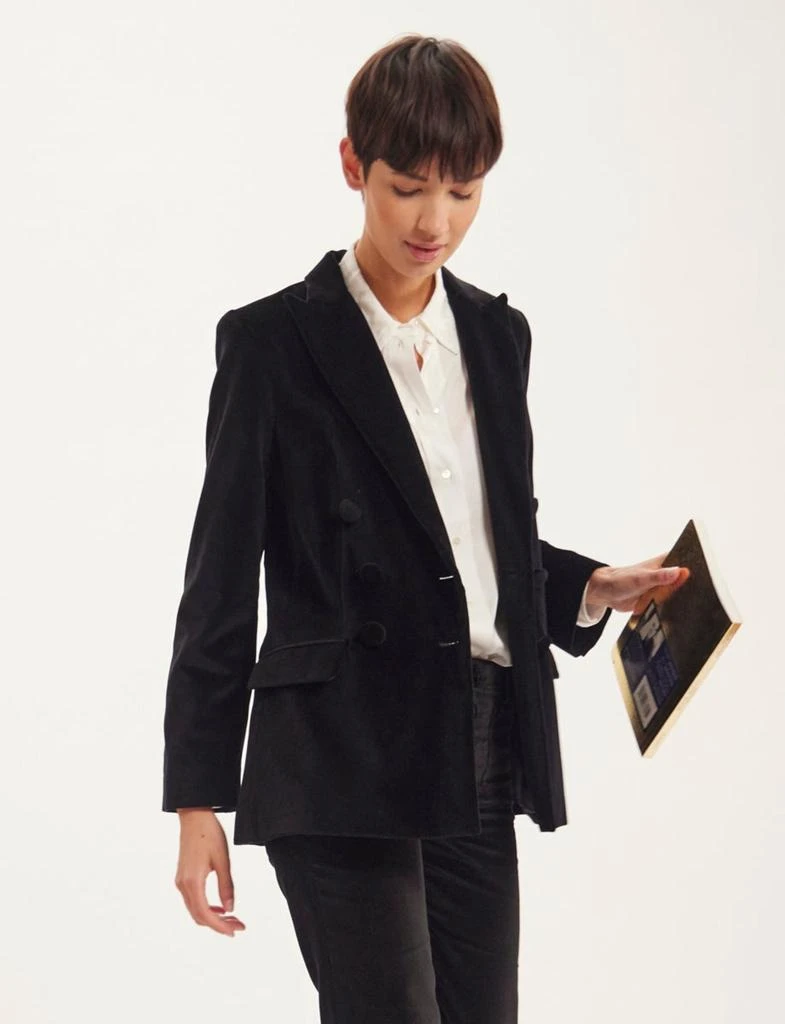 商品INES DE LA FRESSANGE|Ezio cotton straight cut blazer,价格¥3160,第2张图片详细描述