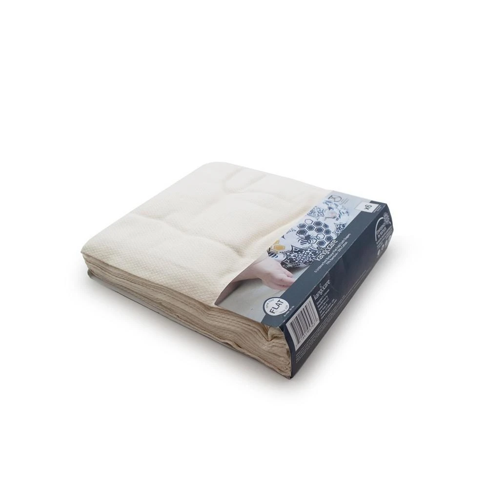 商品Kanga Care|Premium Unbleached Birdseye 70% Rayon from Bamboo 30% Cotton Flat Fold Cloth Diapers (6pk) - One Size 4-35+lbs,价格¥195,第1张图片