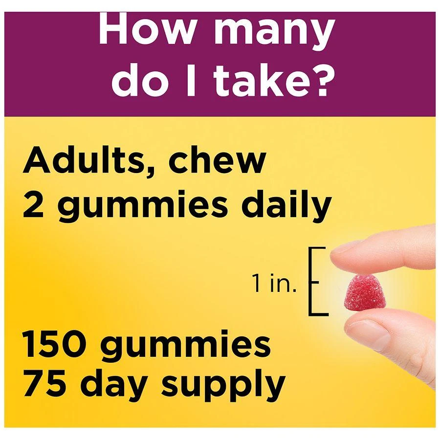 商品Nature Made|Women's Multivitamin + Omega-3 Gummies Lemon, Orange & Strawberry,价格¥207,第5张图片详细描述
