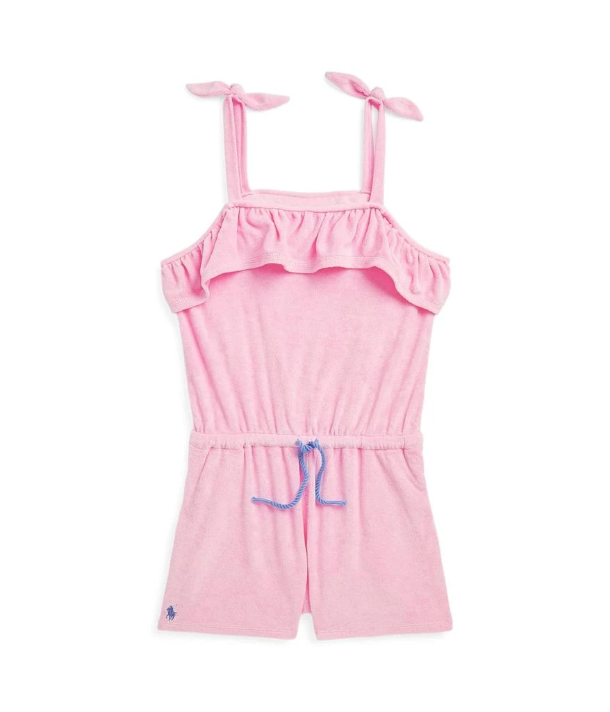 商品Ralph Lauren|Ruffled Cotton-Blend Terry Romper (Big Kids),价格¥343,第1张图片