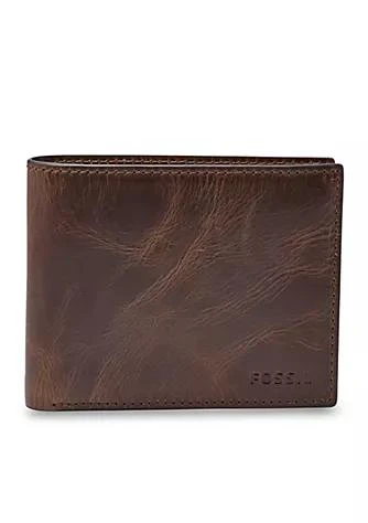 商品Fossil|Derrick Leather Rfid Bifold With Flip Id Wallet,价格¥447,第1张图片