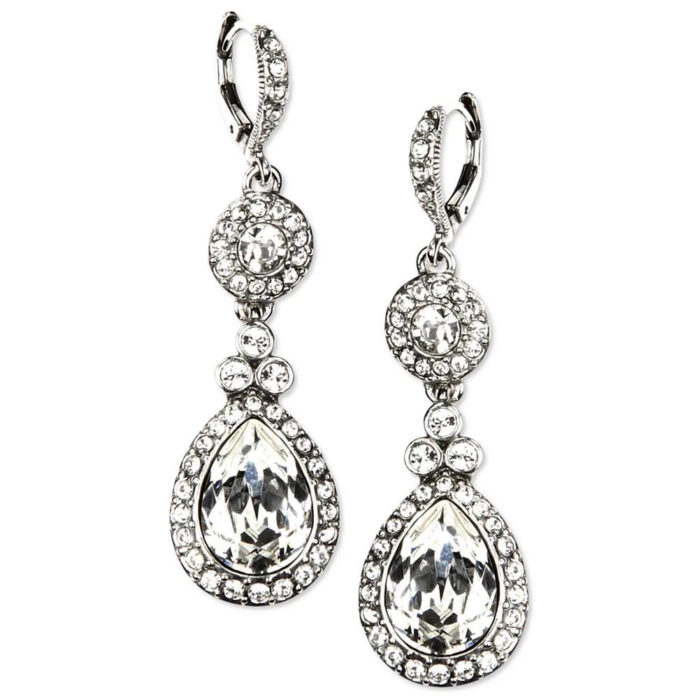 Givenchy Crystal Element Double Drop Earrings 1