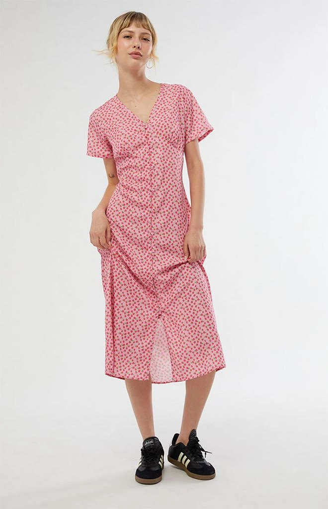 商品Daisy Street|Button Front Split Midi Dress,价格¥326,第1张图片