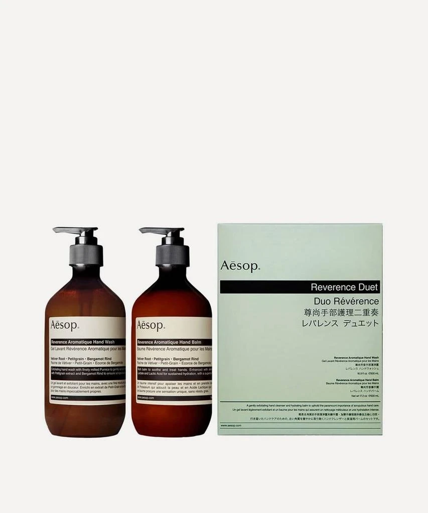 商品Aesop|Aesop Reverence Duet Hand Wash & Hand Balm Skin Care 9319944004427,价格¥661,第1张图片