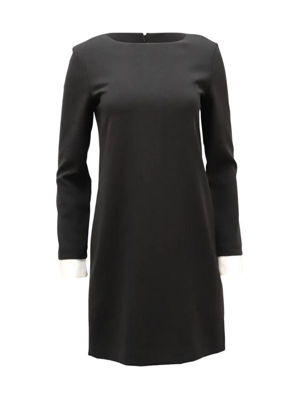 商品[二手商品] Theory|Theory Long-Sleeved Mini Dress With Bateau Neckline In Black Triacetate,价格¥880,第1张图片