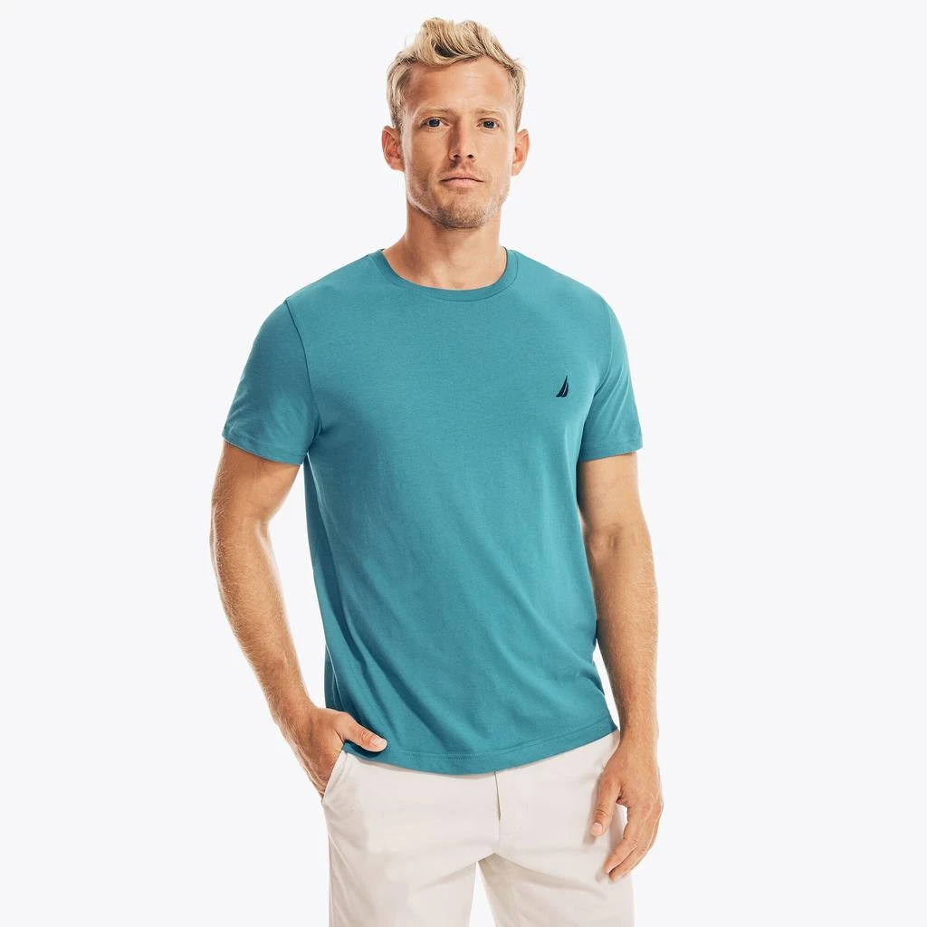 Nautica Mens Solid Crewneck T-Shirt 商品