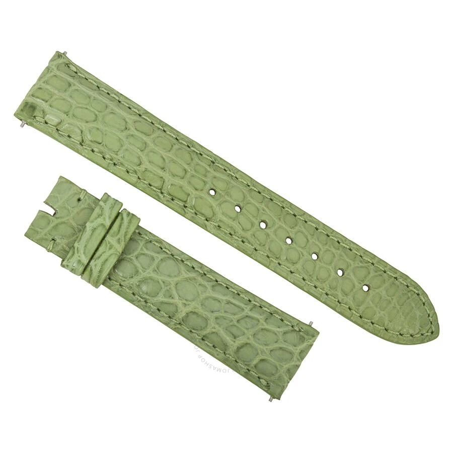 商品Hadley Roma|18 MM Matte Lime Green Alligator Leather Strap,价格¥372,第1张图片