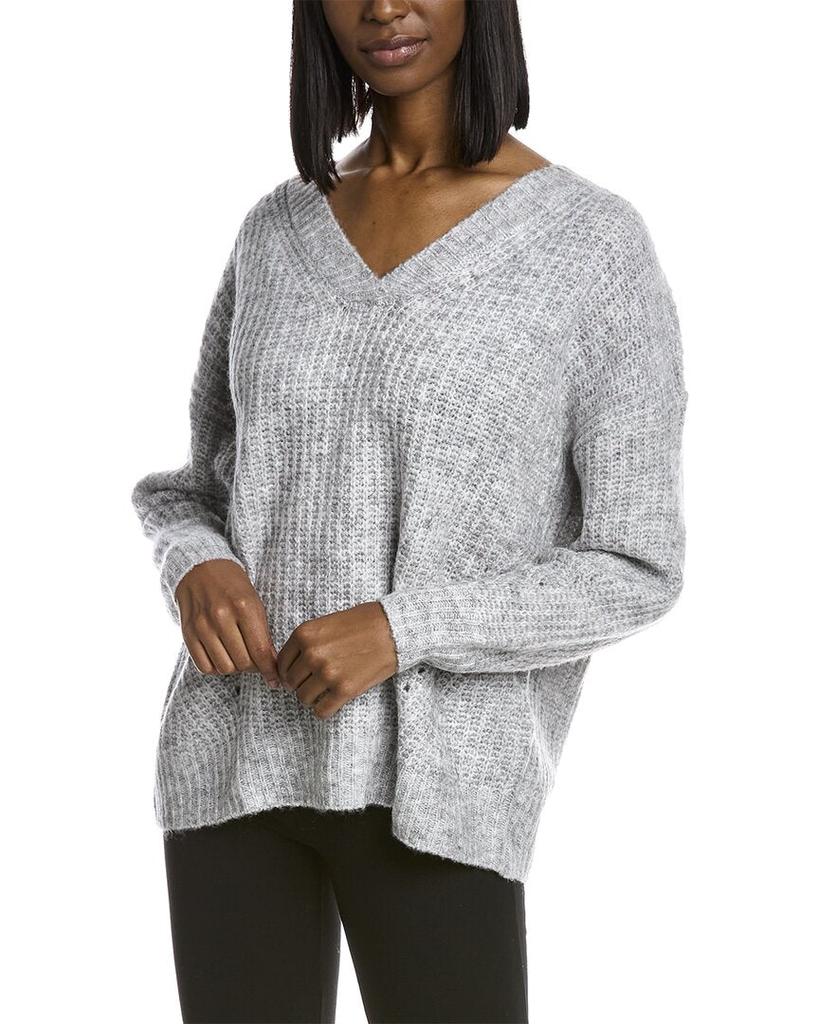Max Studio V-Neck Wool-Blend Sweater商品第1张图片规格展示