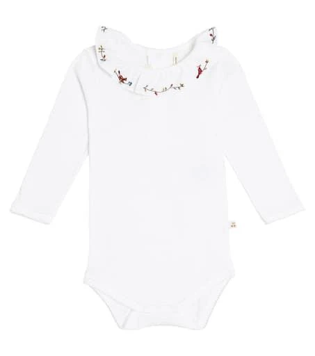 商品Bonpoint|x Khaite Baby Bird cotton bodysuit,价格¥1132,第1张图片