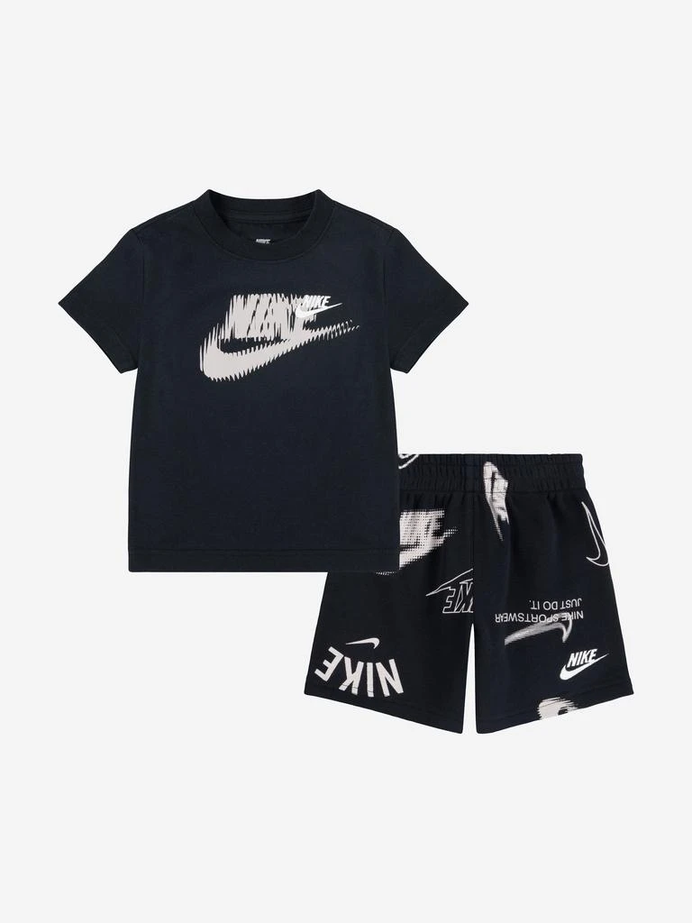 商品NIKE|Kids Club Brand Energy Short Set in Black,价格¥366,第1张图片