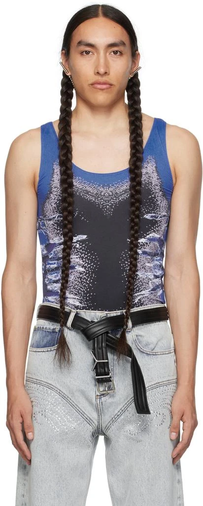 商品Y/Project|Blue Whisker Print Tank Top,价格¥840,第1张图片