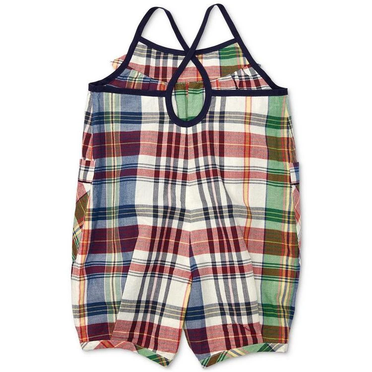 商品Ralph Lauren|Madras Plaid Cotton Romper, Baby Girls (0-24 months),价格¥178,第3张图片详细描述