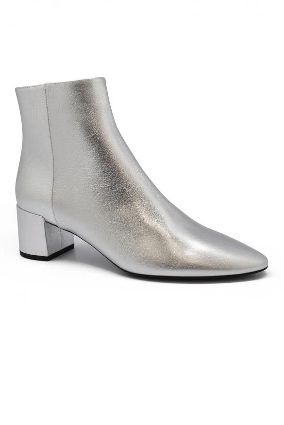 商品Yves Saint Laurent|Luxury shoes for women saint laurent loulou 50 silver ankle boots,价格¥5070,第3张图片详细描述