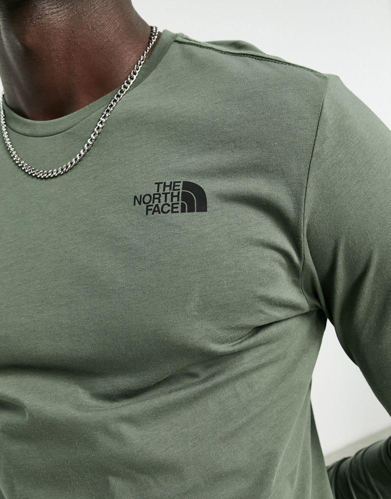 商品The North Face|The North Face Easy chest print long sleeve t-shirt in khaki,价格¥331,第5张图片详细描述