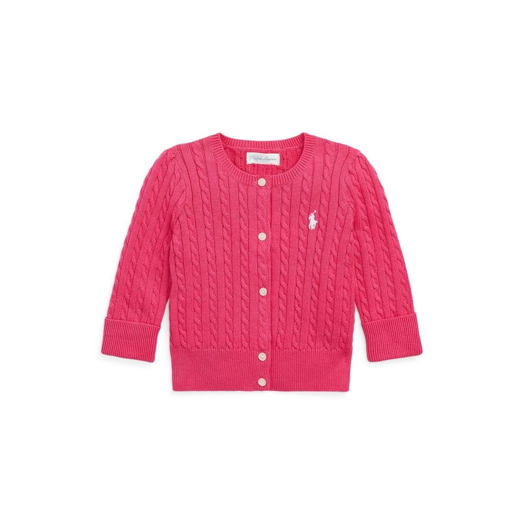 商品Ralph Lauren|Mini-Cable Cotton Cardigan (Infant),价格¥308,第1张图片