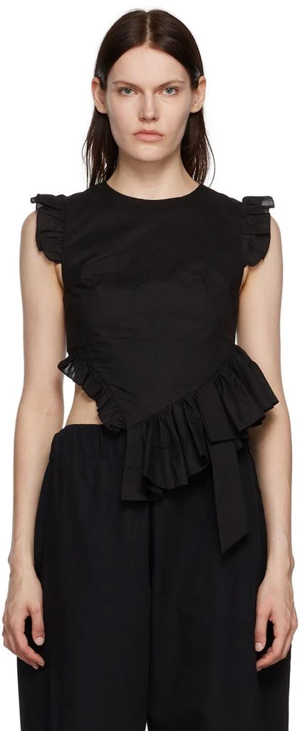 商品Sandy Liang|Black Babylon T-Shirt,价格¥2188,第1张图片