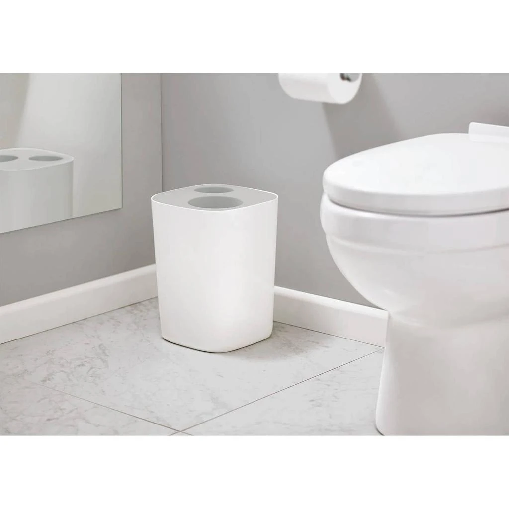 商品Joseph Joseph|Joseph Joseph Split Bathroom Waste Separation Bin - White/Grey,价格¥99,第5张图片详细描述
