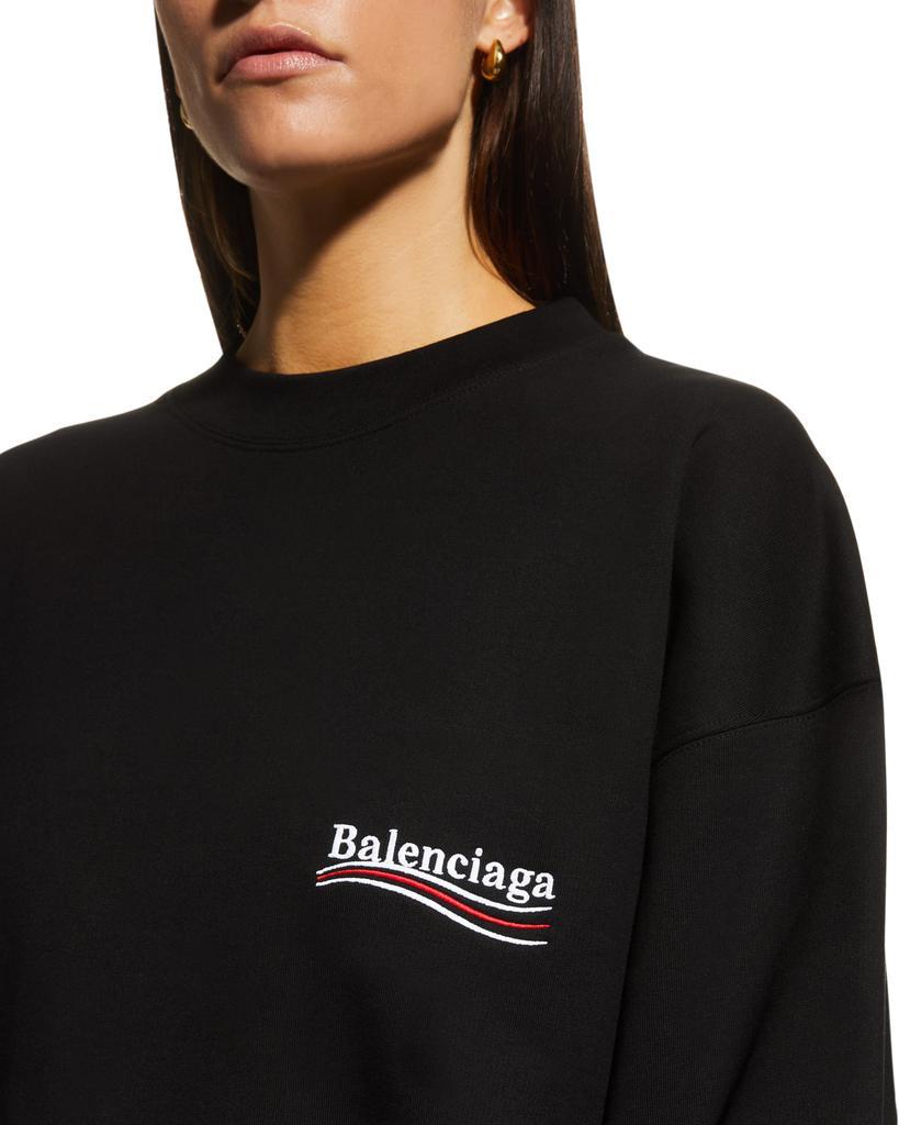 商品Balenciaga|Campaign Logo Oversized Sweatshirt,价格¥7521,第7张图片详细描述